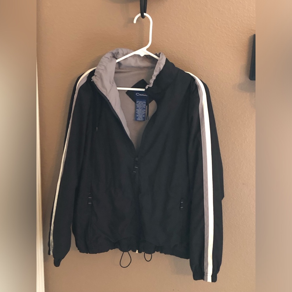 Catalina Ladies Black Jacket with Gray Accents